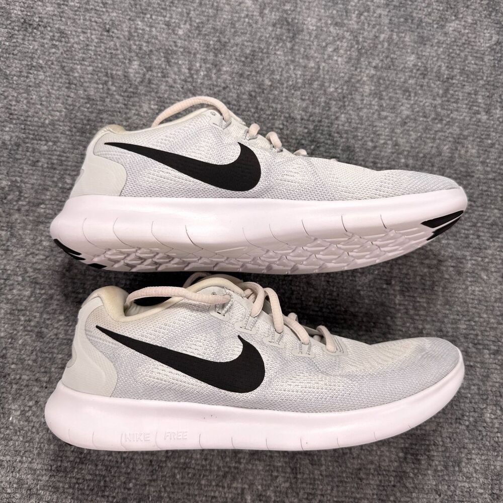 Nike Free RN 2017 Womens Size 8.5 White Black Athletic Running Shoes Sneakers - Picture 8 of 13
